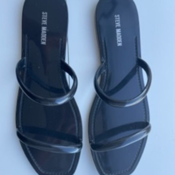 Steve Madden - Double strap jelly sandal - black - size 7 - Picture 5 of 5